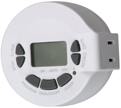 Woods 59203 Digital Lamp and Appliance Timer, Repeats Weekly with 2-Prong Plug