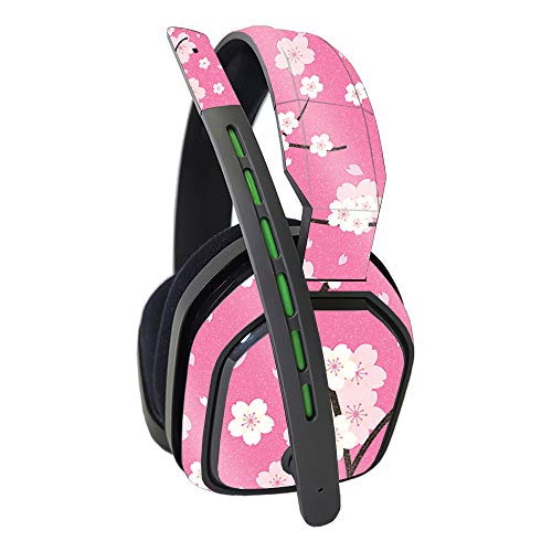 MightySkins Glossy Glitter Skin Compatible with Astro A10 Headset - Sakura Pink | Protective, Durable High-Gloss Glitter Finish | Easy to Apply and Change Styles | Made in The USA