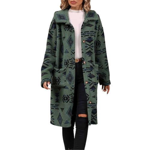 Manteau long d'hiver pour femme à motif ethnique idéal pour vos sorties