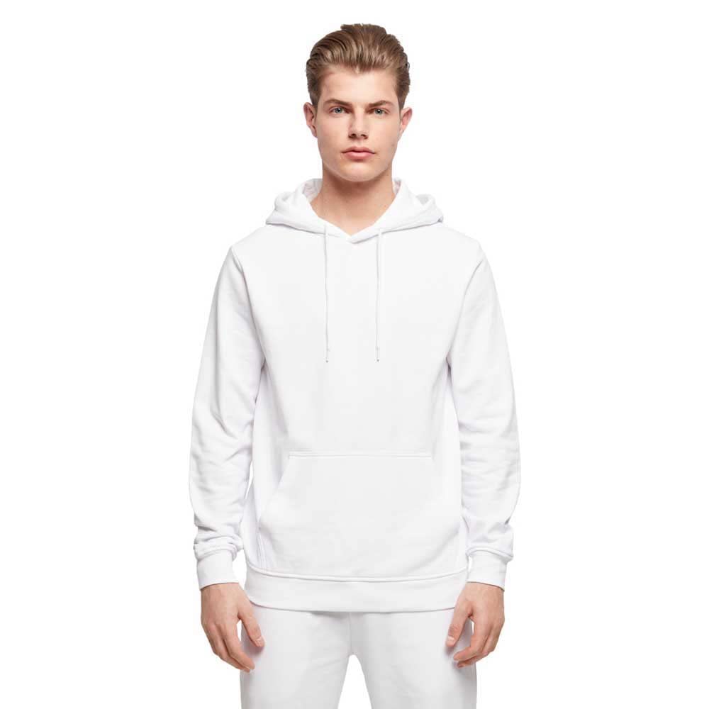 Build Your Brand Mens Basic Hoody Sweatshirt, White, XXL UK