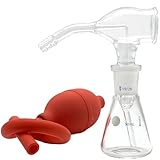 JiaoFengHeng Lab Borosilicate glass TLC Chromatography Sprayer with Rubber Ball Color-Developing Spraying Bottle for Thin-Layer Chromatography Experiment (30ml)