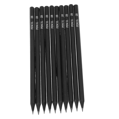 Homoyoyo 10Piezas Lápices Hexagonales de Negro Set para Dibujo y Escritura para Artistas y Principiantes Experiencia de Escritura Suave y Consistente