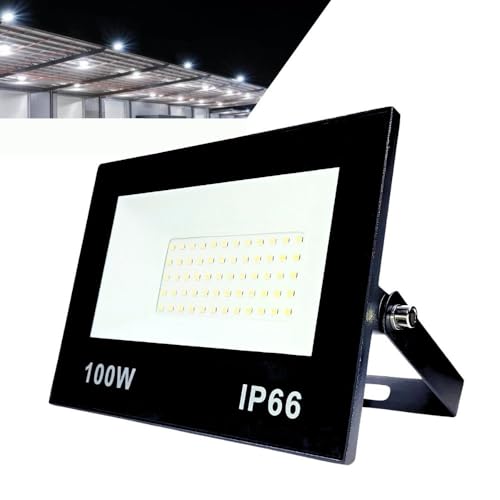 Reflector LED 100W Branco Frio para Uso Externo