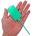 UKCOCO 100pcs Waterproof Writable Plastic Zip Tie Tags Green Cable Label Shipping Luggage Hanging Reusable Industrial Marking Tags