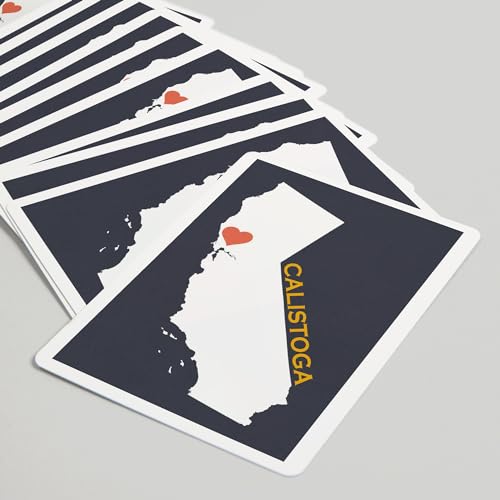 Baraja de Cartas Póker Lantern Press Calistoga 52 naipes miniatura 5