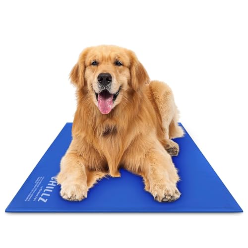 The Green Pet Shop Chillz Gel Mat, Extra Large - Pressure-Activated Cooling Pad For Pets Over 50 Lbs...
