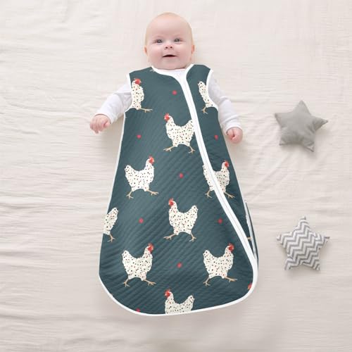 Image of vvfelixl Bright Funny Dinosaurs Baby Sleeping Bag Sleep Sack,Baby Wearable Blanket Sleep Suit for 0-6 Months