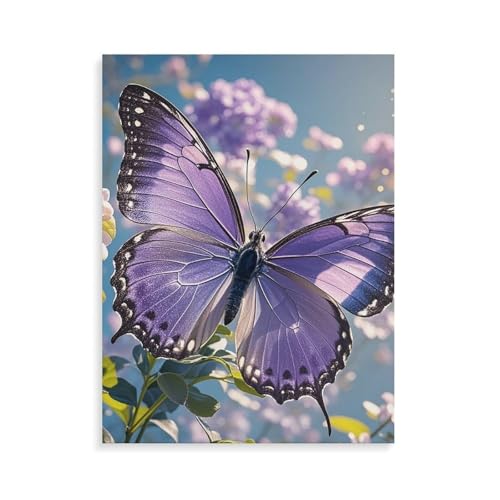 Kit peinture numéro papillon violet art numérique adulte débutant