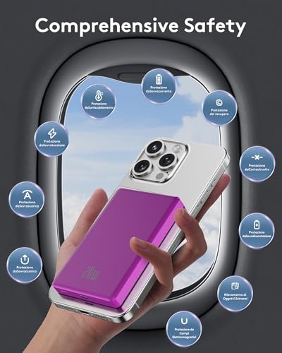 Image of for Magsafe Power Bank iPhone, Compact 10000mAh Magnetic Portable Charger