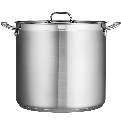 Image of Tramontina Gourmet Stainless Steel 24-Quart Large Stock Pot with Lid