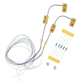 Complet avec fils et LED : ce lot de 2 feux de circulation est entièrement équipé de fils et de LED. Les lumières sont conçues pour être facilement connectées et éclairées.