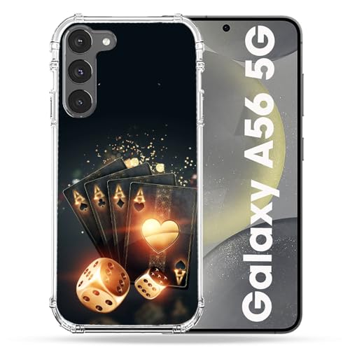 Coque Samsung Galaxy A56 5G Poker antichoc renforcée transparente