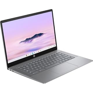 HP Chromebook Plus 14 Inch Touchscreen Laptop Full HD IPS Intel Core i3-N305 8GB LPDDR5 RAM 256GB UFS Intel UHD Graphics WiFi Bluetooth Backlit Keyboard ChromeOS 14a-nf0035cl Meteor Silver (Renewed)