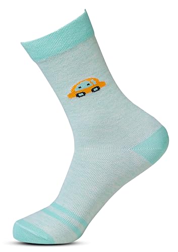 Image of RC. ROYAL CLASS Boys & Girls Calf Length Premium Soft Cotton Multicolored Socks For Kids (Pack of 5 Pairs)