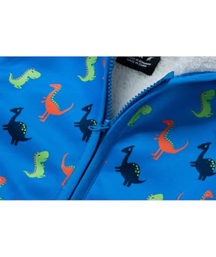Image of V VALANCH Toddler Fleece Jacket Boys Girls Zip Up Hoodie Sweatshirt | Full Fleece Lining Throughout, Thick Warm, Cartoon, for Casual, School, Outerwear, Winter