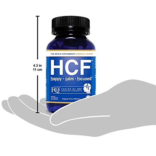 HCF Brain Supplement. Helps Improve Memory. Increase Focus & Attention. Enhance Mental Clarity & Alertness. Boost Mood & Support Calm & Happy Feelings. FQ is Different. (90 Count)