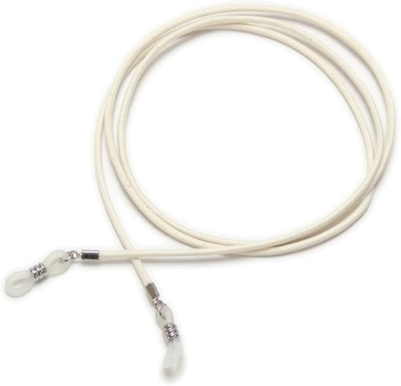 Amazon コットン 丸紐 メガネチェーン ロー引き綿 軽い グラスコード メガネ紐 眼鏡コード メンズ レディース 男女兼用 子供用 軽量 マスクチェーン マスクストラップ オフホワイト 眼鏡小物 通販