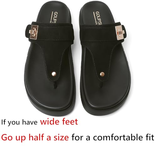 Womens Summer Sandals Casual Adjustable Arch Support Comfortable Thick Sole Flat Sandals3