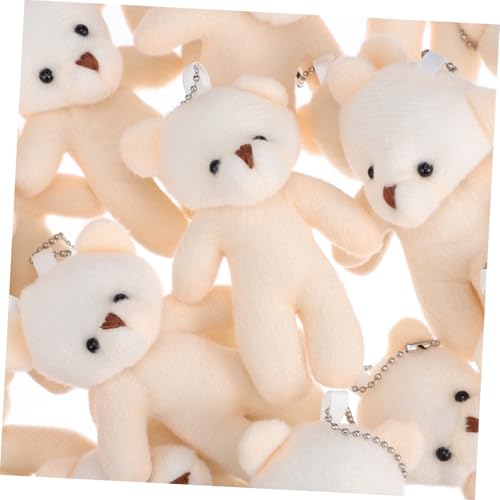 Porte-clés peluche ours miniatures : lot de 18 pièces douces pour décoration