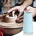 Blue Ceramic Vase, GUKJOB Small Cute Flower Vase for Pampas Grass, Home, Living Room, Dining Table, Farmhouse, Office Decor, Bedroom, Table, and Kitchen Shelf (Blue)