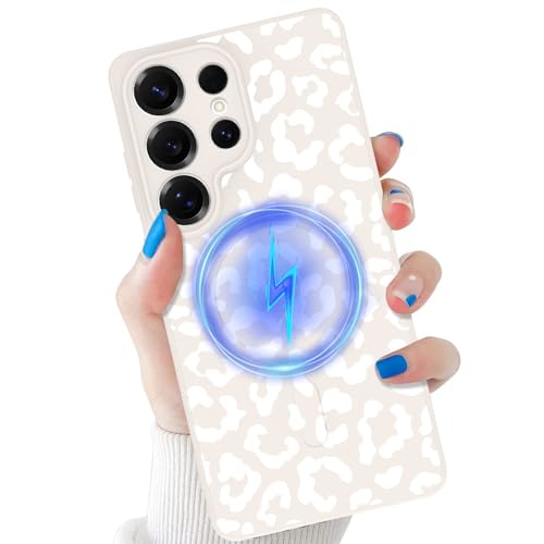 tharlet Compatible with Samsung Galaxy S26 Ultra Cheetah Case, 6.9'' White