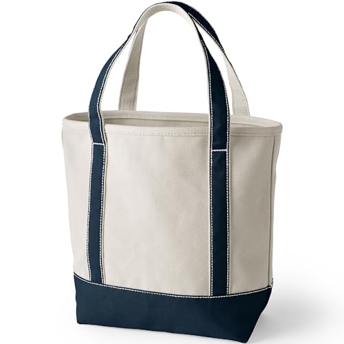 Image of Lands' End Pre-Monogrammed Letter Canvas Tote Bag