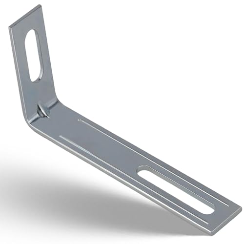 NIMA PARTS Kippsicherung Möbel – 4er Set – verzinkter Stahl, Wandbefestigung Schrank (4, 77 x 32 x 15 mm)