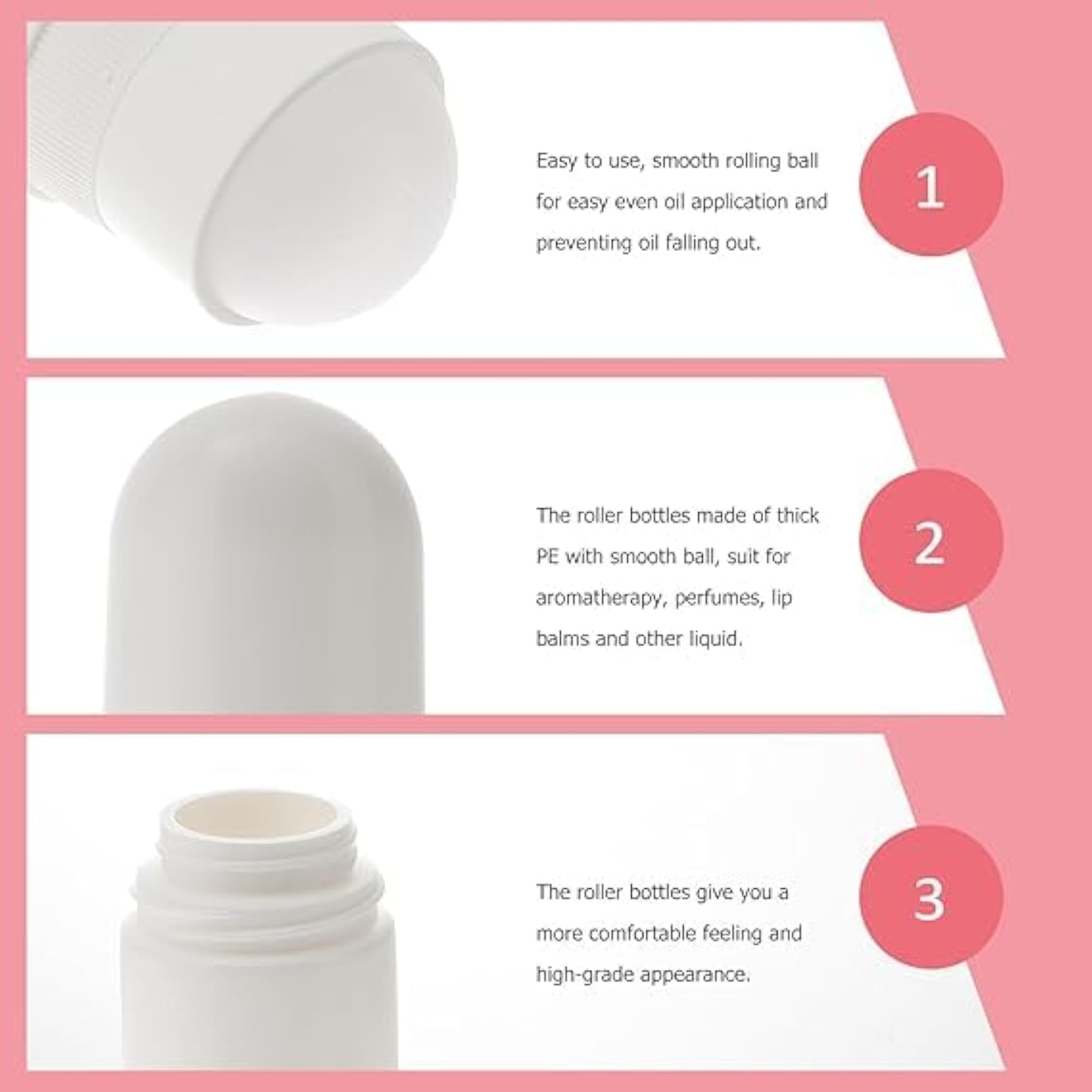 4pcs 30ml Empty Plastic Deodorant Roll on Containers