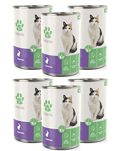 Produktbild von Fellicita Kaninchen pur - 6 x 400 g