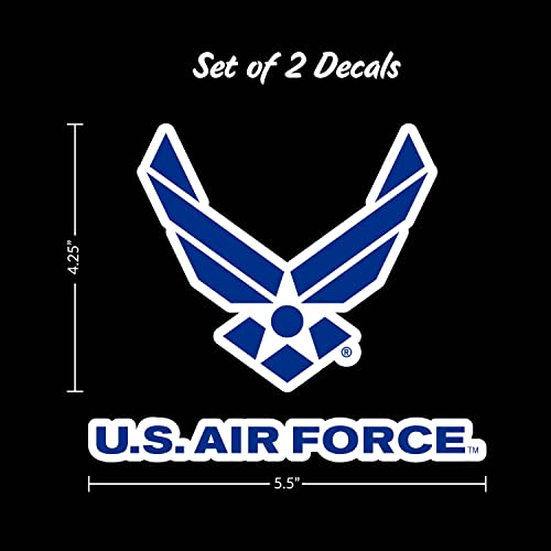 Officially Licensed U.s. Air Force - Large 5.5" Us Military Sticker For Truck Or Car Windows - Large Military Car Decals Military Collection #TOP2