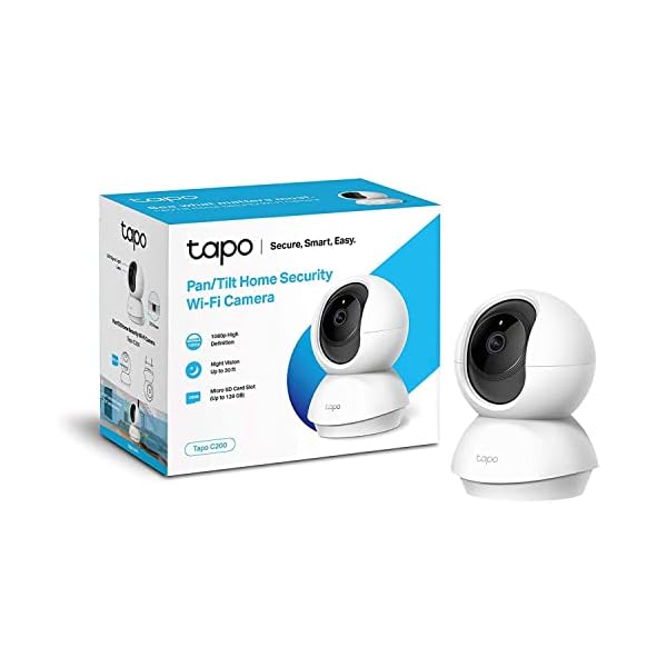 TP-Link TAPO C200 - Cámara IP WiFi 360° Cámara de Vigilancia FHD 1080p