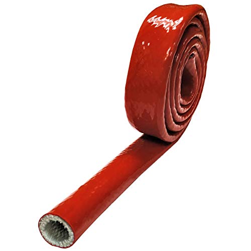 Exclusive Discount 60% Price Electriduct 1 Thermo Armor Silicone Coated Fiberglass Fire Sleeve - 25 Feet - Red/Orange