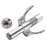 zavcurp Grease Gun Coupler, Grease Joint Fittings, Quick Lock Double Handles Grease Gun Tip with 6 Thickened Claws, Compatible with All Grease Guns,Suitable for Automobiles Ships Farm Machinery Etc.