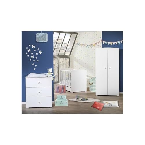 BABY PRICE 1P375 Chambre Bébé Trio Lit + Commode + Armoire