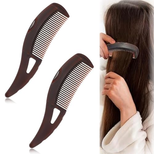 LAKJUOZ Schuppenkamm 2 Stück Kopfhaut Kamm Sleek Bun Bürste Energiemassagekamm Frisierkamm Gesündere Kopfhaut Und Bessere Haarqualität Entfernung Von Schuppen Und Schmutz für Frauen Männer