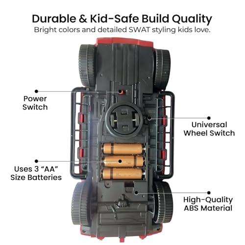 Image of Cable World Dual Function Police Car Piggy Bank for Kids, Electronic ATM Bank Toy, Battery Oprated 3D Light & Music Police Car, Money Savings Box Mini ATM Coin Bank for Boys & Girls Ages 3+