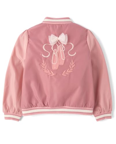 Image of Gymboree Girls' And Toddler Embroidered Varsity Fall Jacket