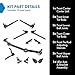 TRQ Front Steering & Suspension Kit Ball Joint Center Link Idler Arm & Bracket Assembly Tie Rod Tie Rod Adjusting Sleeve Compatible with Chevrolet GMC