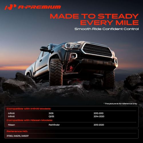 A-Premium Rear Shock Absorbers, Set of 2 - Compatible with Nissan, Infiniti by A-Premium - Used condition - Image 2