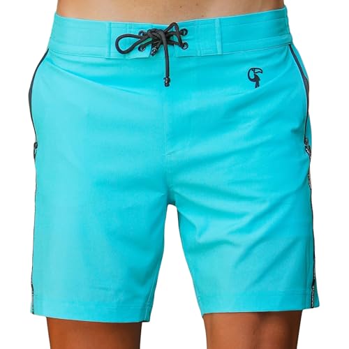 Tucann Mens Trunks 7 Compression Liner Quick Dry Zipper Pocket Chlorine Resistan 4 Way Stretch Swim Shorts for Men