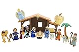 BibleToys Nativity Playset with Talking Mary Figurine, Multicolor