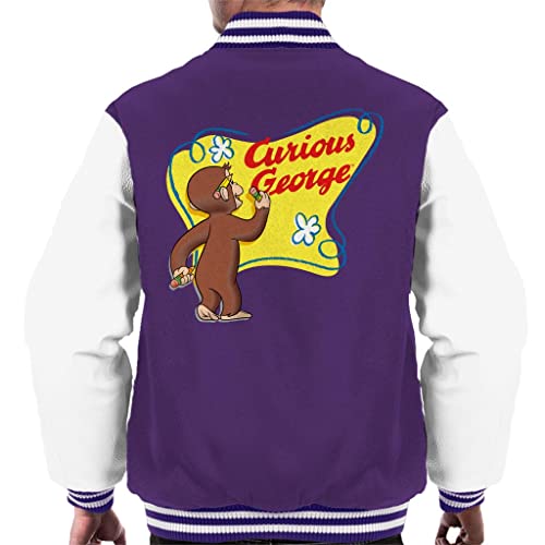 Veste Varsity Homme Curious George All Every Style Américain Rétro Blouson