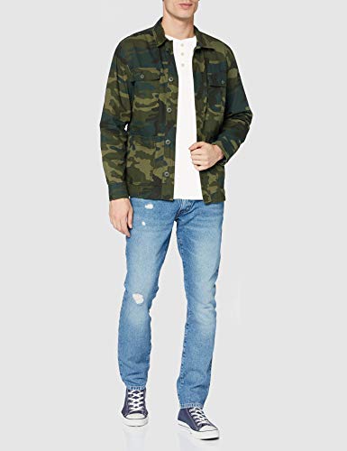 SELECTED HOMME Slhben Overdye LS Split Neck Tee W