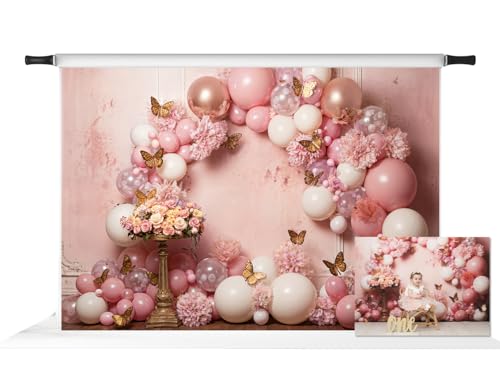Fondo Fotográfico Rosa Microfibra 7x5 pies miniatura 1