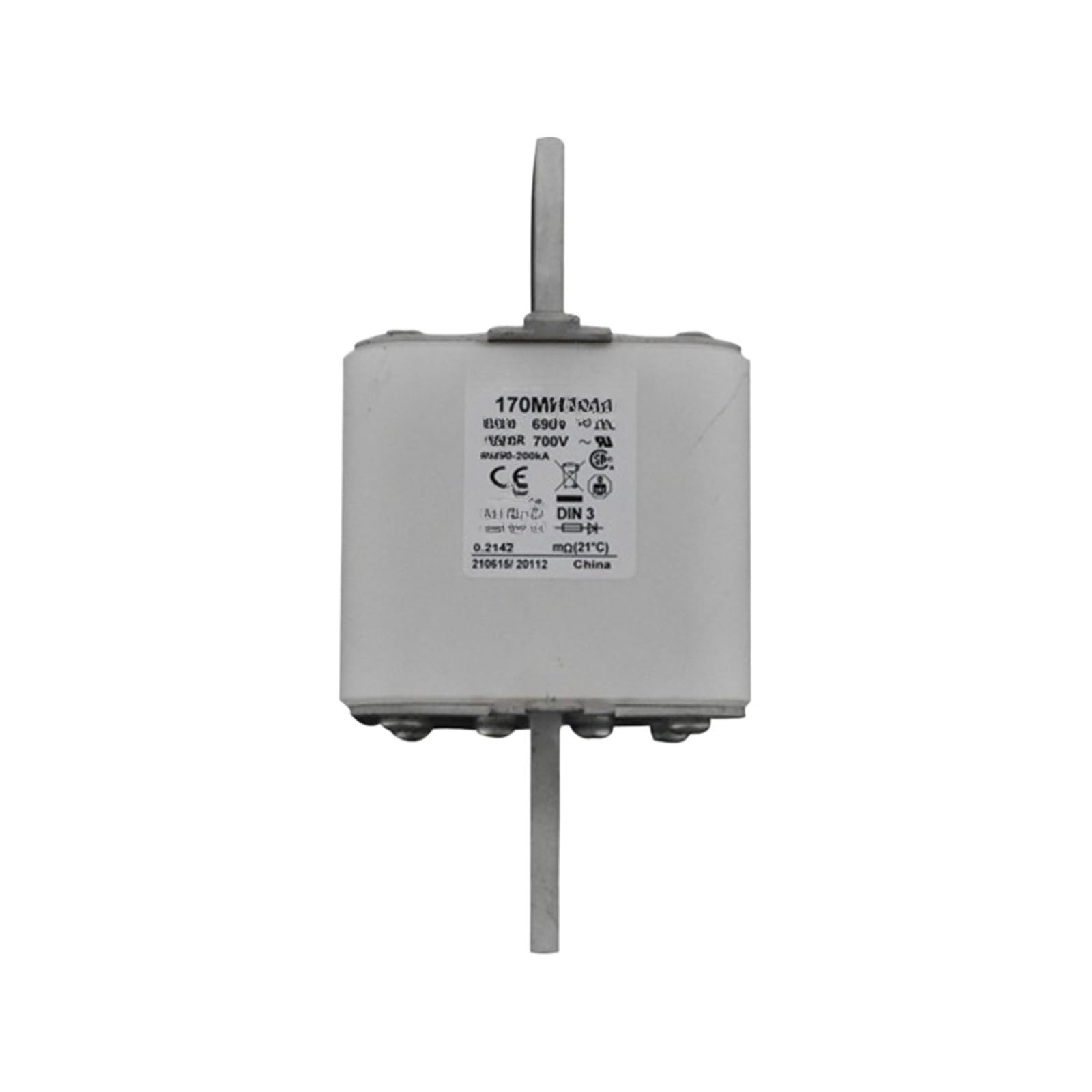 Fusible 170M6168 pour le remplacement de pièces sur armoires électriques - 2