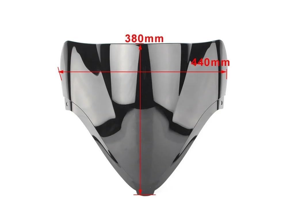 XMT-MOTO Parabrisas Doble Burbuja Para SUZUKI GSXR1300 GSX 1300R Hayabusa 2008-2017, Negro