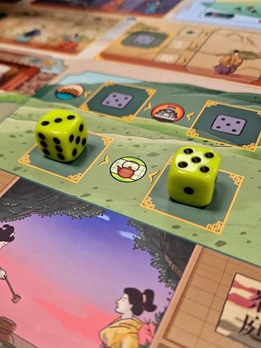 Image of Devir - The White Castle: Matcha Expansion, Strategy Board Game Expansion with New Actions, Geishas & Tea Ceremony Mechanics for Teens and Adults Ages 12+, 1-4 Players, Multi-Language