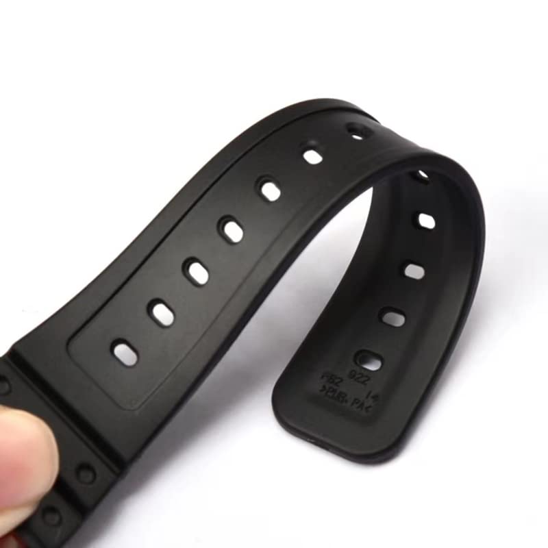 Bracelet de remplacement étanche en caoutchouc noir durable - 7