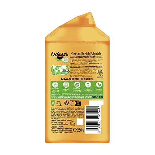Ushuaia douche ensoleillant fleurs de tiare bio 250ml - vue 8