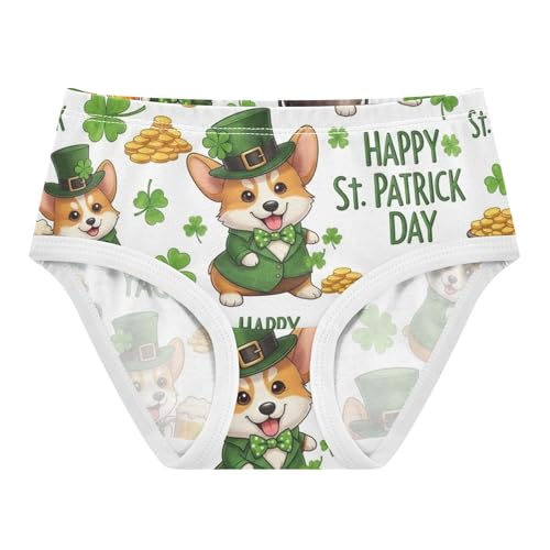Toddler Girls Underwear 2t Cotton Panties for Girl Funny Undies Kids Briefs Cute Corgi Dogs St